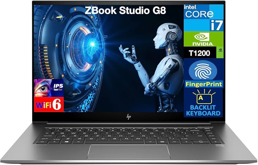 HP ZBook Fury 15 G8 15.6-inch Intel Core i7 11th Gen 16GB RAM 512GB SSD 4GB NVIDIA RTX A2000 Non-Touch Mobile Workstation
